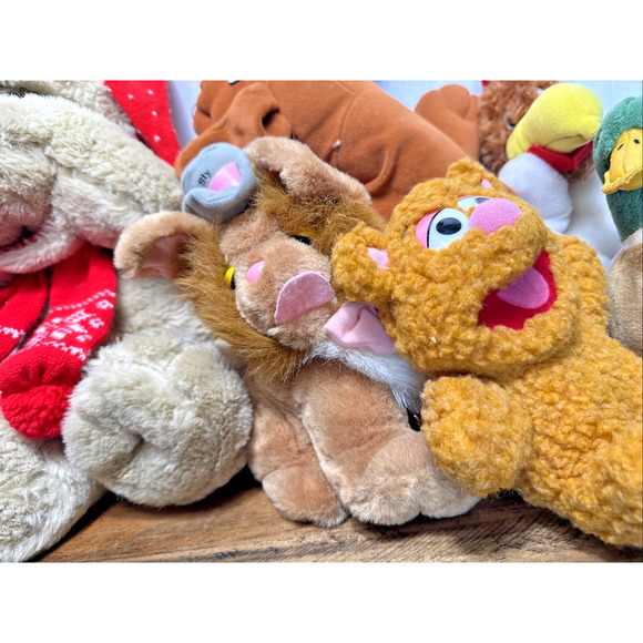 Vintage Plush Lot 6 Stuffed Animals 1980s Toys 1990s Jim Henson Leghorn Krinkles - Picture 3 of 16